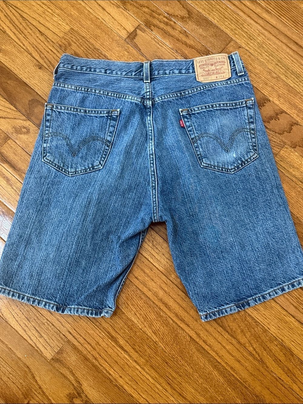 Levi’s 505 Vintage Denim Shorts Men Zip Fly Relaxed Fit Y2K Dadcore Jean Shorts